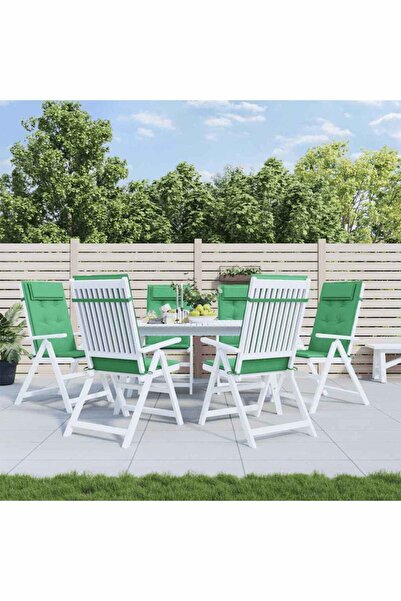 Concept Perne scaun cu spătar înalt, 6 buc, verde, țesătură Oxford