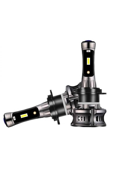 divendi-ro Set de 2 becuri auto XT7 LED H4 Canbus H4, 60W, cu lumină naturală...