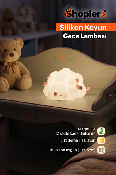 Lero Silikon Koyun Gece Lambası