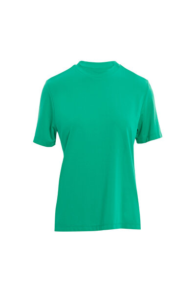 kı.we Bisiklet Yaka Kısa Kollu Basic T-shirt