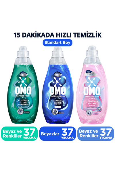 Omo Express Fresh Sensitive Sıvı Deterjan Seti 1480 ml x3