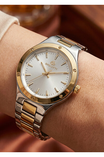 Bigotti Quotidiano Silver and Gold Stainless Steel Watch for Women BG.1.10533-3