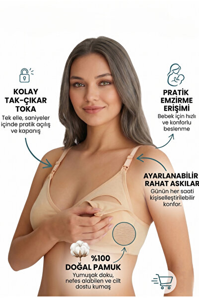 ST iç giyim Sutien pentru alăptare 100% bumbac pentru femei