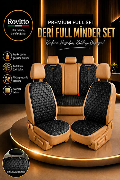 Rovitto Set de perne auto premium (PIELE) - Husă de protecție pentru scaun - ...