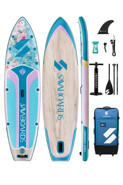 SavaBoards Aqua Harmony 11’ Geniş ve Dengeli Şişme Paddle Board ( Tekerleklı ...