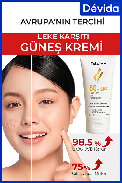 Devida Anti-Blemish Under-Makeup Sunscreen Spf 50 Skin Brightening Tone Equal...