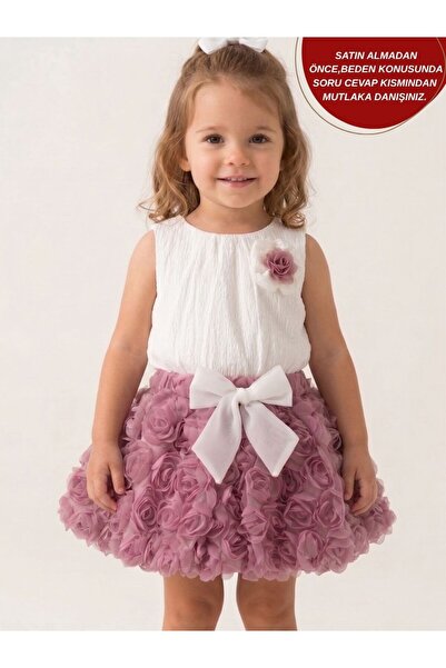 aysskids BERRY Set 2 piese pentru fetițe, cu fustă tutu pufoasă cu detalii tr...