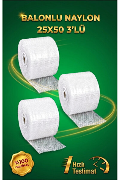 DCA SUPPLY STORE E-ticaretçilere Uygun 1.Kalite 25 Cm X 50 Mt 3'lü Pat Pat Ba...