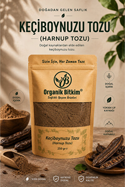 OB Organik Bitkim Keçiboynuzu Tozu (HARNUP TOZU) 250 gr