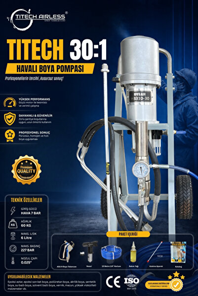 Titech Airless Tıtech 30:1 Havalı Boya Pompası