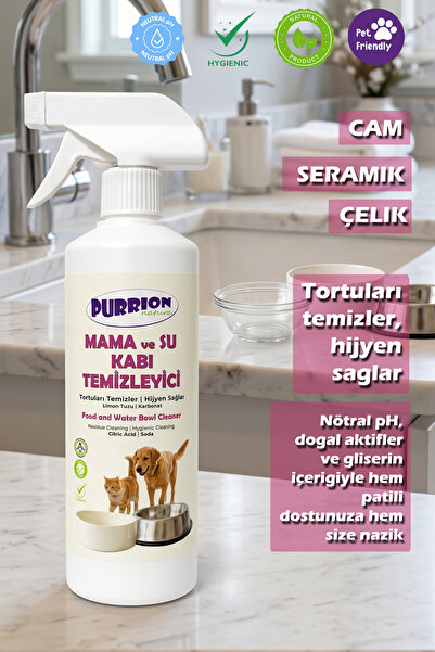 Purrion Natura Mama Ve Su Kabı Temizleyici Çamaşır Suyu İçermeyen Doğal Formü...