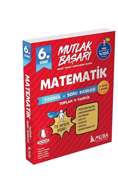 Anla Kazan Yayınları Muba 2026 6.Sınıf Matematik Fasikül+Soru Bankası Yeni Mü...