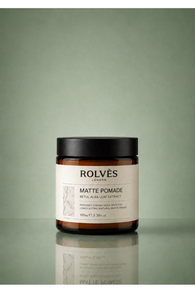 ROLVES Matte Pomade orta tutuş + doğal parlaklık saç şekillendiricisi