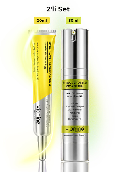 Vio nine Retinal & Retinol MicroShot™ Plus Set - 20 ML Krem + 50 ML Serum Mad...