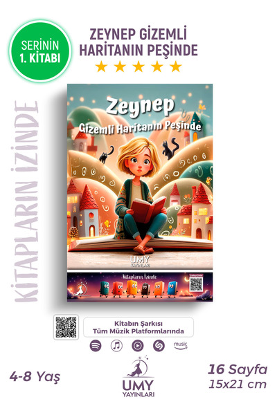 UMY Yayınları Zeynep Gizemli Haritanın Peşinde - Kitapların İzinde Serisi