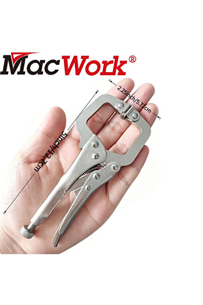 Choice 5 inch Mini C Clamp Weld Clip Woodwork Fix Plier Pincer Tong Tenon Loc...
