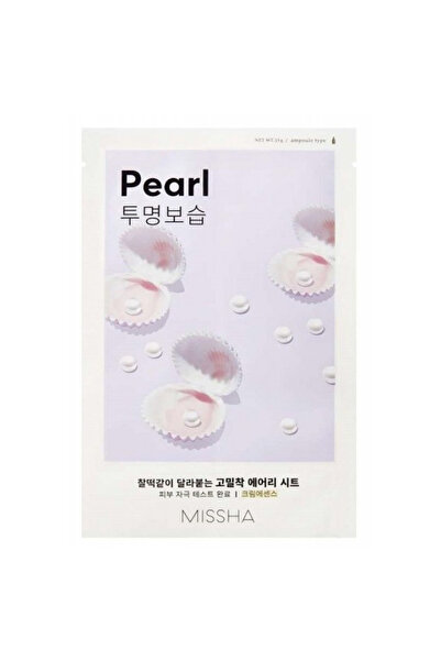 Missha Mască pentru ten obosit cu extract de perle Airy Fit Sheet Mask Pearl,...