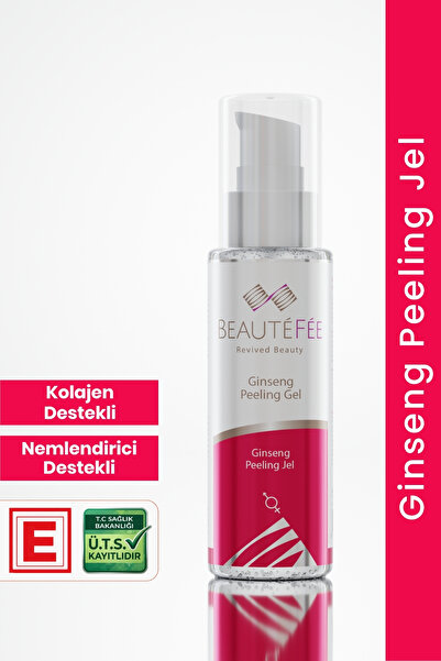 BEAUTEFEE Ginseng Kolajen Peeling Jel, Nemlendirici Destekli Yüz Peelingi 100 ml