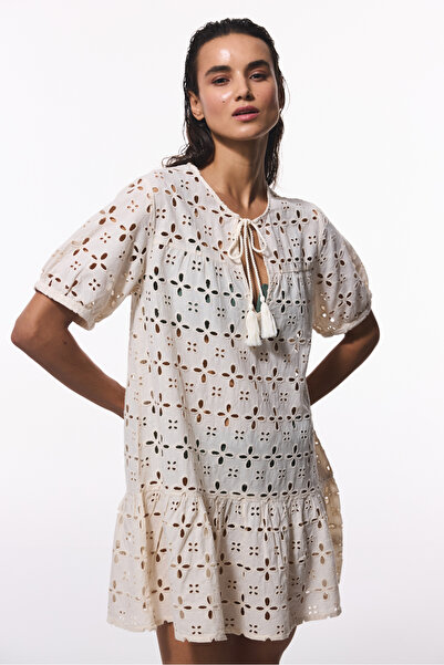 Penti Ekru Mambo Crinkle Kaftan