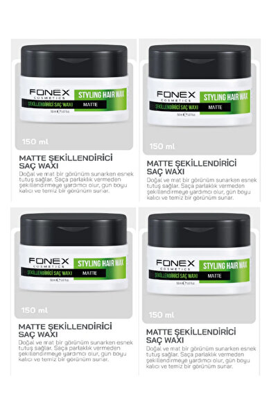 Fonex Fnx Barber Matte Effect Wax 150 Ml 4 Adet