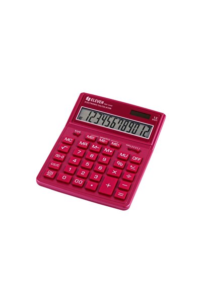ELEVEN Calculator de birou cu 12 cifre, 204 x 155 x 33 mm, Eleven SDC-444XR roz