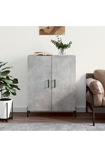 Concept Servantă, gri beton, 69,5x34x90 cm, lemn compozit