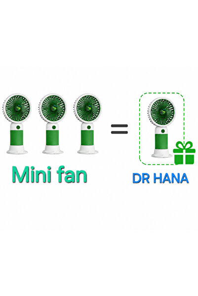 Dr Hana Mini Fan Masaüstü Taşınabilir Telefon Stantlı Vantilatör 2si 1 Arada ...