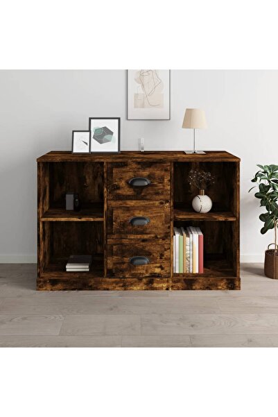 Concept Servantă, stejar afumat, 104,5x35,5x67,5 cm, lemn prelucrat