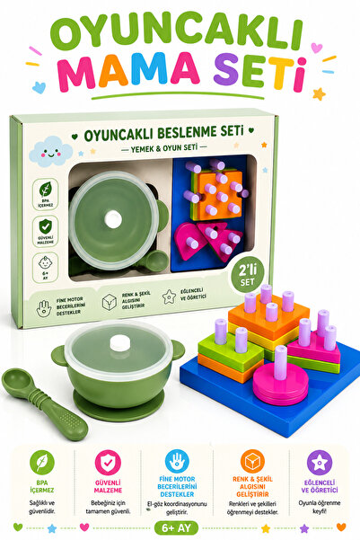 ermaslicon Oyuncaklı Beslenme Seti – Eğlenerek Öğren