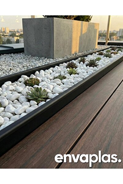 Practical Garden Black Strong Flat Grass Separator 20 Mt (8X2.5MT)limiter Separator Stone Soil Barrier