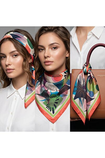 Zelayn Bandană cu model geometric