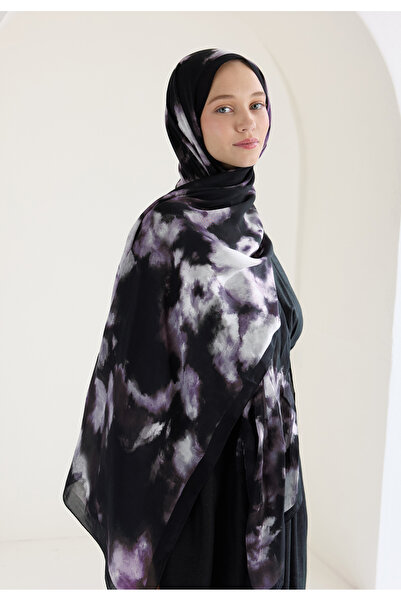 Freshscarfs Mor Lola Floş Viskon Şal
