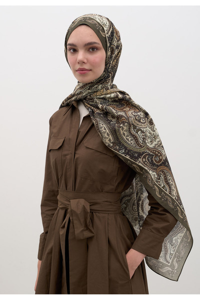 Freshscarfs Avery Desen Şal Haki