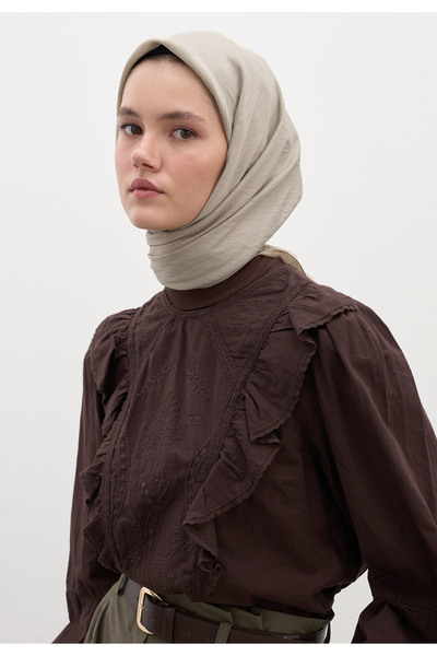 Freshscarfs Eșarfă din bumbac și viscoză nurcă