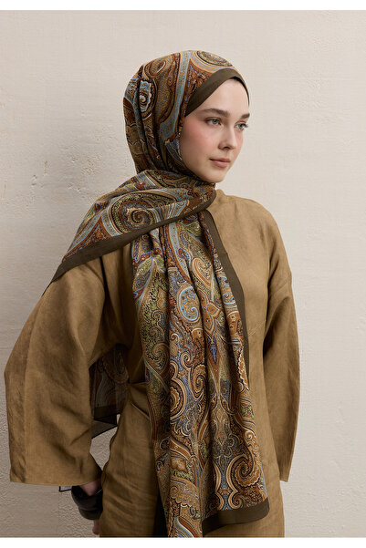 Freshscarfs Haki Ember Desen Şal