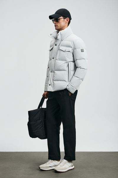 Lufian Genıous Goose down Men's Coat Light Gray