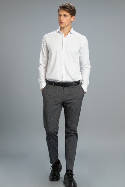 Lufian Sucub Smart Men's Chino Pants Slim Fit Black