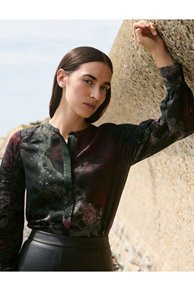 Marks & Spencer Desenli Büzgülü Bluz