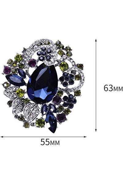 Arabest Leaf Flower Vine Brooch Pin for Women, Elegant Pendant Jewelry for Sc...