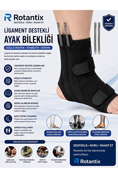 Rotantix LİGAMENT DESTEKLİ AYAK BİLEKLİĞİ BANDAJI - - SAKATLIK - İYİLEŞME - Ç...
