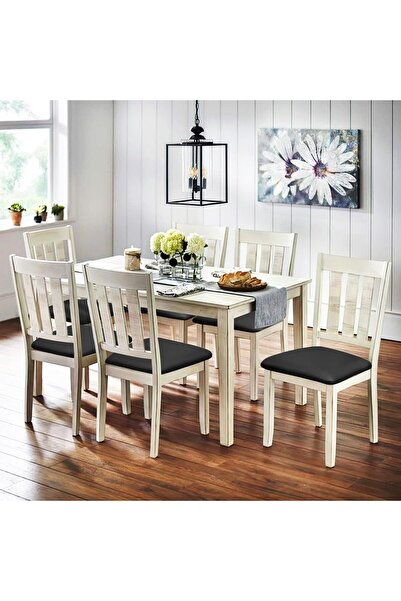 Arabest Waterproof PU Leather Dining Chair Cover, Removable Washable Seat Cus...