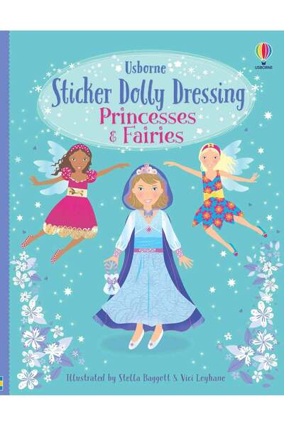 Usborne Children's book, Usborne, Sticker Dolly Dressing Princesses & Fairies...