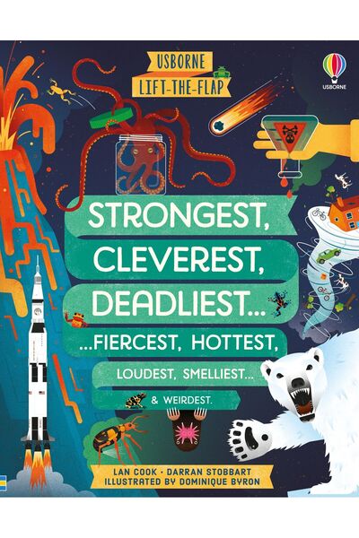 Usborne Children's book, Usborne, Lift-the-flap Strongest, Cleverest, Deadlie...