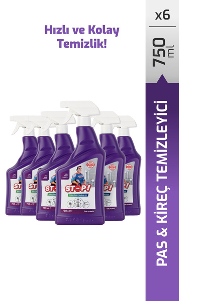 STOP Forte 6'lı Pas&Kireç Temizleyici 750 ml
