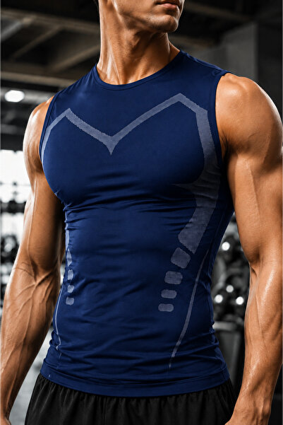 GHASSY CO . Erkek Compression Fitness Hızlı Kuruma Nefes Alabilen Çapraz Dara...