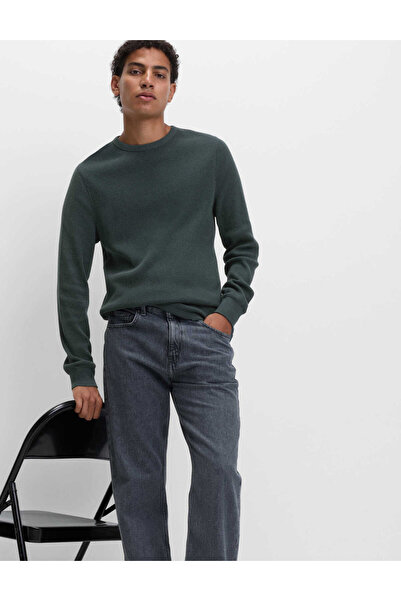 Marks & Spencer Pamuklu Waffle Dokulu Sweatshirt