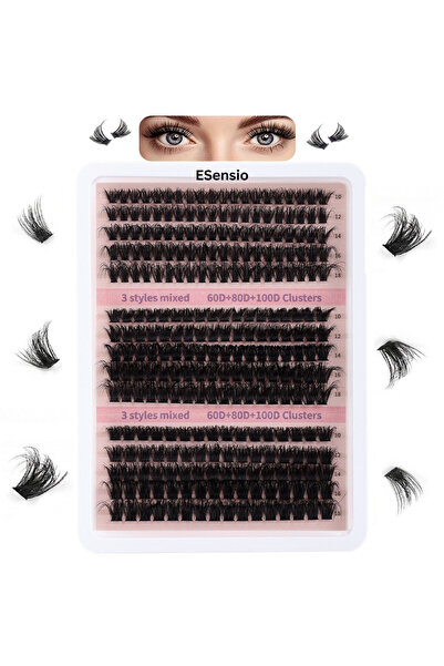 ESensio Set gene tip smoc 270 buc. D curl 60D 80D 100D, kit de reumplere