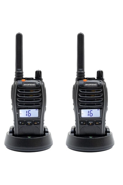 BAOFENG 2'li E88 Ekranlı PMR446 El Telsizi Yeni Tasarım Type-C Şarjlı | Kulak...