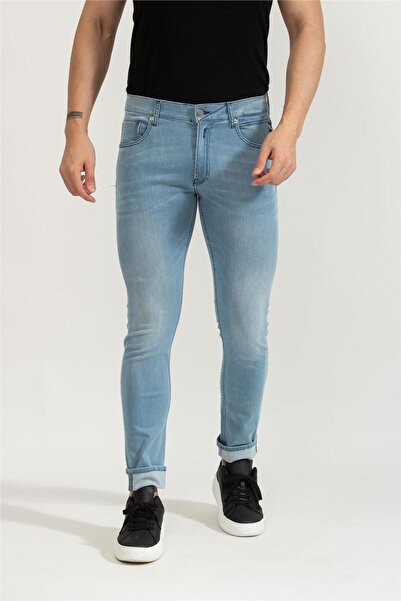 Replay Mickym Slim Tapered Erkek Jean Pantolon Mavi