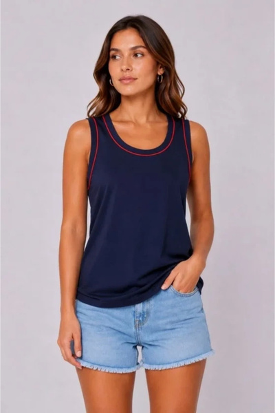 Generic Brand Sportswear Athlete Tank Top cu decolteu rotund, fără mâneci, de...